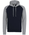 AWDis JH009 Baseball hoodie - Oxford Navy/Heather Grey