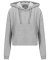 AWDis JH016 Women's cropped hoodie - Heather Grey