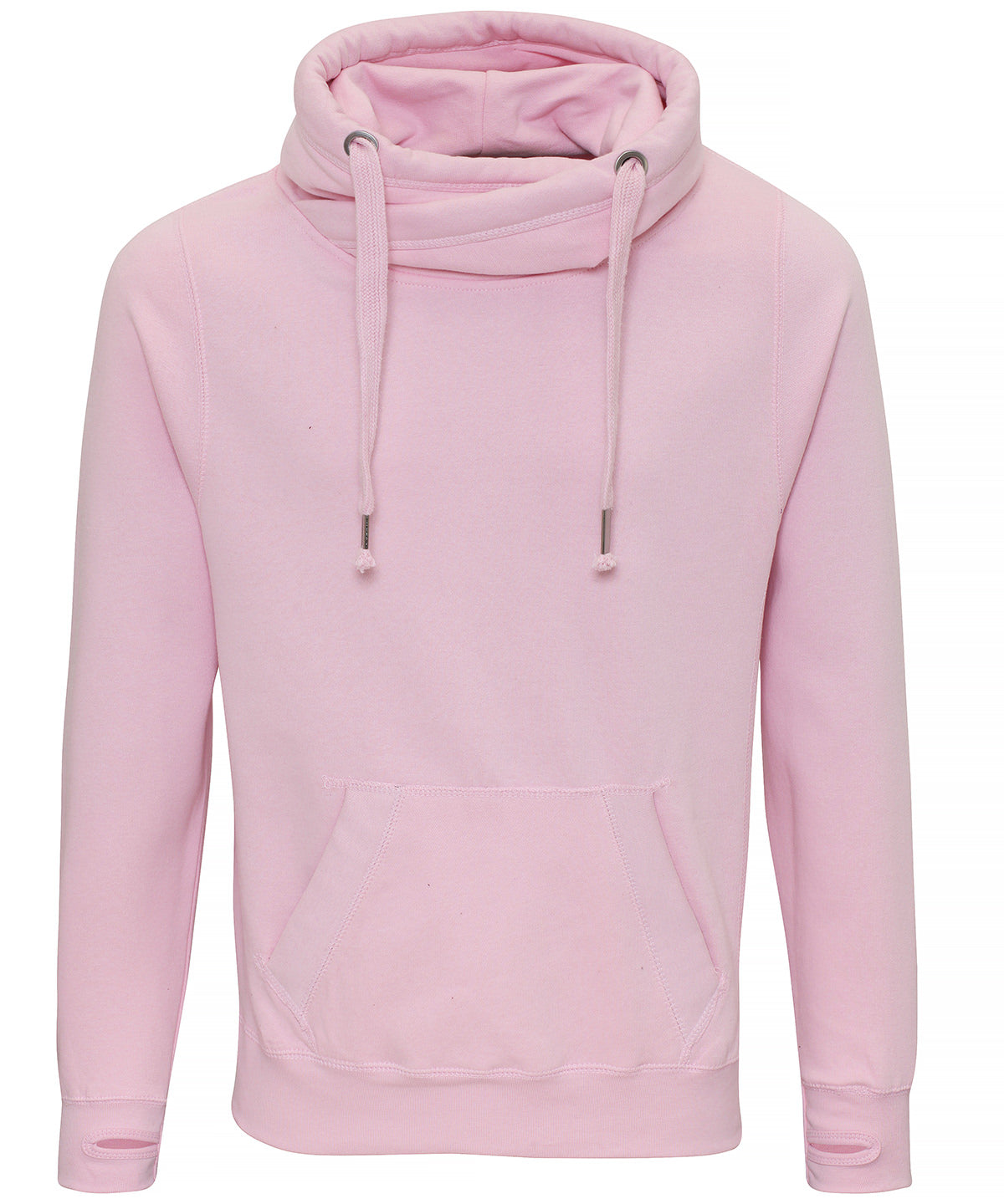 AWDis JH021 Cross neck hoodie - Baby Pink