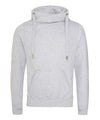 AWDis JH021 Cross neck hoodie - Heather Grey