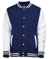 AWDis JH043 Varsity jacket - Oxford Navy/White*