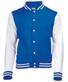 AWDis JH043 Varsity jacket - Royal Blue/White