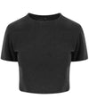 AWDis JT006 Women's triblend cropped T - Heather Black
