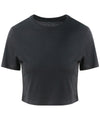 AWDis JT006 Women's triblend cropped T - Solid Black