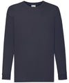 Fruit of the Loom SS007 Kids long sleeve valueweight T — Deep Navy