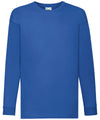 Fruit of the Loom SS007 Kids long sleeve valueweight T — Royal