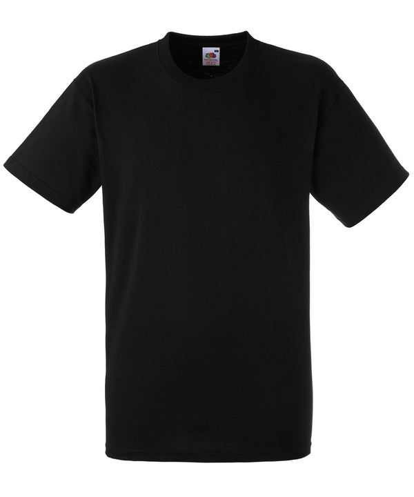 Fruit of the Loom SS008 Heavy cotton T — Black
