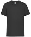 Fruit of the Loom SS031 Kids valueweight T — Black