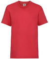 Fruit of the Loom SS031 Kids valueweight T — Red