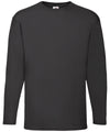 Fruit of the Loom SS032 Valueweight long sleeve T — Black