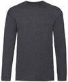 Fruit of the Loom SS032 Valueweight long sleeve T — Dark Heather Grey