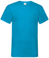 Fruit of the Loom SS034 Valueweight v-neck T — Azure Blue