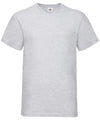Fruit of the Loom SS034 Valueweight v-neck T — Heather Grey