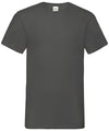 Fruit of the Loom SS034 Valueweight v-neck T — Light Graphite