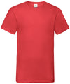 Fruit of the Loom SS034 Valueweight v-neck T — Red