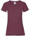 Fruit of the Loom SS050 Women's valueweight T — Burgundy