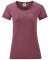 Fruit of the Loom SS050 Women's valueweight T — Heather Burgundy