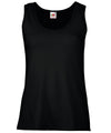 Fruit of the Loom SS051 Women's valueweight vest — Black