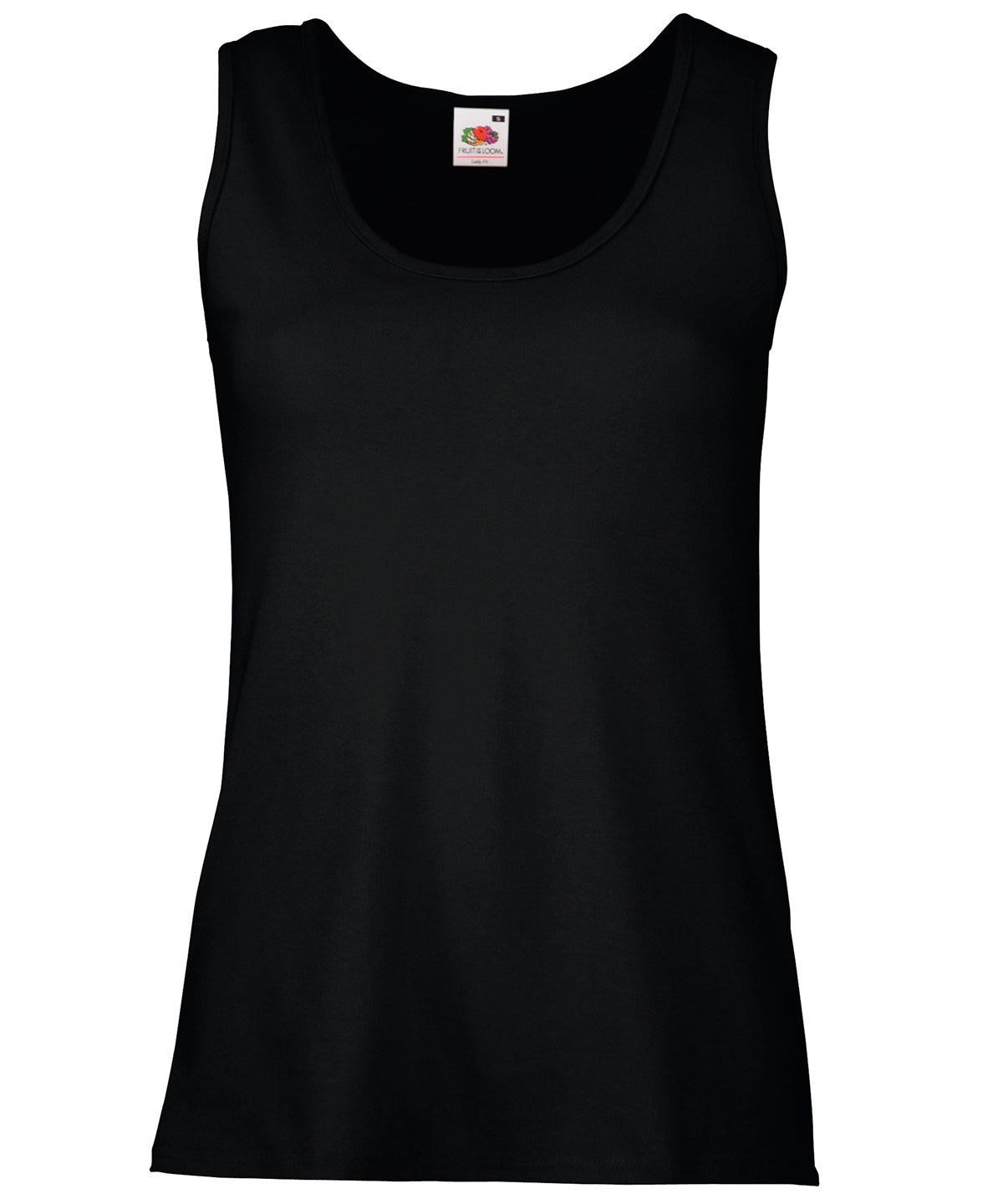 Fruit of the Loom SS051 Women's valueweight vest — Black
