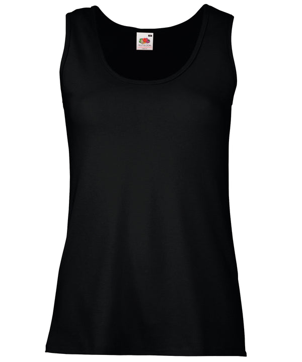 Fruit of the Loom SS051 Women's valueweight vest — Black