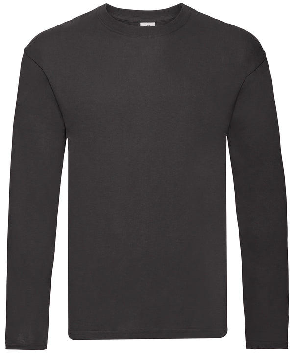 Fruit of the Loom SS069 Original long sleeve T — Black