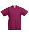 Fruit of the Loom SS088 Kids original T — Burgundy