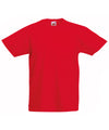 Fruit of the Loom SS088 Kids original T — Red