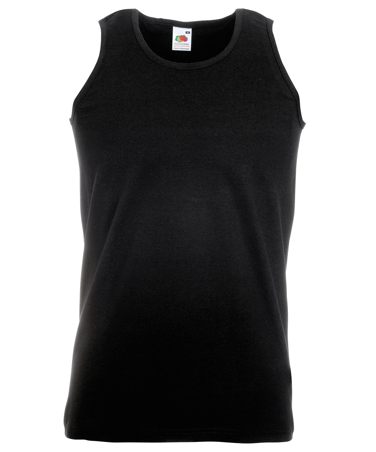 Fruit of the Loom SS100 Valueweight athletic vest — Black