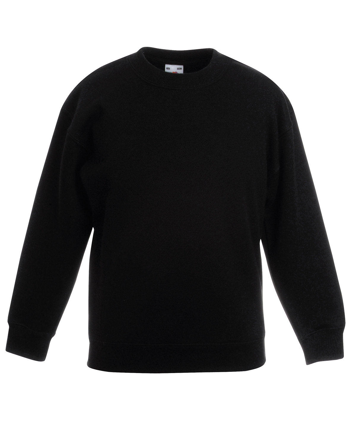 Fruit of the Loom SS201 Kids classic set-in sweatshirt — Black