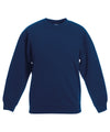 Fruit of the Loom SS201 Kids classic set-in sweatshirt — Navy
