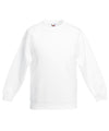 Fruit of the Loom SS201 Kids classic set-in sweatshirt — White