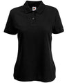 Fruit of the Loom SS212 Women's 65/35 polo — Black