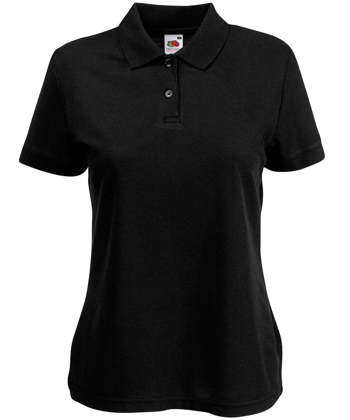 Fruit of the Loom SS212 Women's 65/35 polo — Black