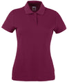 Fruit of the Loom SS212 Women's 65/35 polo — Burgundy
