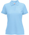 Fruit of the Loom SS212 Women's 65/35 polo — Sky Blue