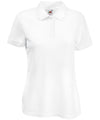 Fruit of the Loom SS212 Women's 65/35 polo — White