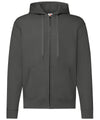 Fruit of the Loom SS222 Classic 80/20 hooded sweatshirt jacket — Light Graphite