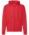 Fruit of the Loom SS222 Classic 80/20 hooded sweatshirt jacket — Red
