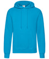 Fruit of the Loom SS224 Classic 80/20 hooded sweatshirt — Azure Blue
