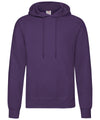 Fruit of the Loom SS224 Classic 80/20 hooded sweatshirt — Purple