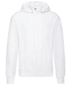 Fruit of the Loom SS224 Classic 80/20 hooded sweatshirt — White