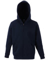 Fruit of the Loom SS225 Kids classic hooded sweatshirt jacket — Deep Navy