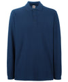 Fruit of the Loom SS258 Premium long sleeve polo — Navy