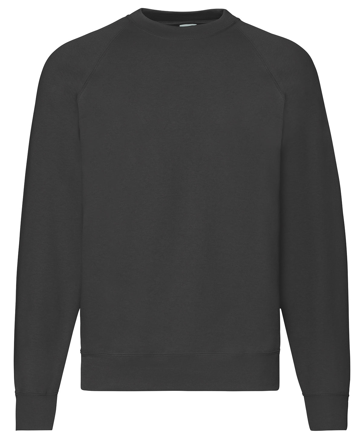 Fruit of the Loom SS270 Classic 80/20 raglan sweatshirt — Black