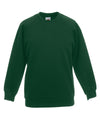 Fruit of the Loom SS271 Kids classic raglan sweatshirt — Bottle Green