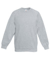 Fruit of the Loom SS271 Kids classic raglan sweatshirt — Heather Grey