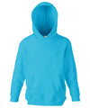 Fruit of the Loom SS273 Kids classic hooded sweatshirt — Azure Blue