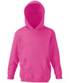 Fruit of the Loom SS273 Kids classic hooded sweatshirt — Fuchsia