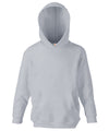 Fruit of the Loom SS273 Kids classic hooded sweatshirt — Heather Grey