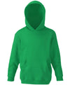 Fruit of the Loom SS273 Kids classic hooded sweatshirt — Kelly Green